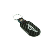 Fabspeed Bentley Crest and Script Carbon-Fiber Keyring, product view 4