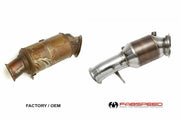 Fabspeed HJS Sport-Cat Downpipe for BMW M2 F87, product view 4