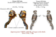 Fabspeed HJS Sport Catalysts for Ferrari 458 Italia / Speciale, product view 2