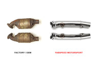 Fabspeed Primary Cat Bypass Pipes for Ferrari F355, product view 2