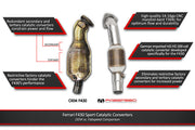 Fabspeed HJS Sport Catalysts for Ferrari F430/Scuderia, product view 3