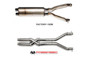 Fabspeed Resonator Bypass X-Pipe for Ferrari 550, product view 2