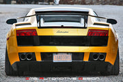Fabspeed Deluxe Quad Exhaust Tips for Lamborghini Gallardo, product view 8