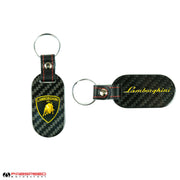 Fabspeed Lamborghini Shield and Script Carbon-Fiber Keyring