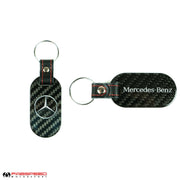 Fabspeed Mercedes Silver Star and Script Carbon-Fiber Keyring
