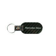 Fabspeed Mercedes Silver Star and Script Carbon-Fiber Keyring, product view 4