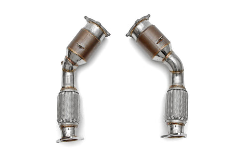 Fabspeed Porsche 955 Turbo / Turbo S Primary Sport Catalytic Converters (2002-2007) (Image: 1)