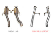 Fabspeed Secondary Competition Pipes for Porsche 955 Cayenne Turbo / Turbo S, product view 2