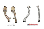 Fabspeed Porsche 958.2 Cayenne S E-Hybrid Secondary Competition Link Pipes (2015-2018) (Image: 2)