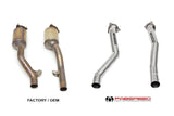 Fabspeed Porsche 958.2 Cayenne S E-Hybrid Secondary Competition Link Pipes (2015-2018) (Image: 2)