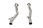 Fabspeed Porsche 958.2 Cayenne Turbo / Turbo S Secondary Competition Link Pipes (2015-2018) (Image: 1)