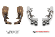 Fabspeed Maxflo Side Mufflers for Porsche 991 Carrera, product view 2