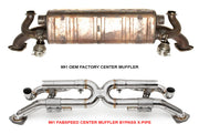 Fabspeed Porsche 991 Carrera Valvetronic Center Muffler Bypass X-Pipe (Valved Exhaust Only) (2012-2016) (Image: 3)