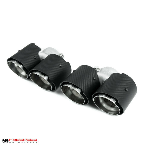 Fabspeed Porsche 991.2 Carrera Deluxe Quad Tips (2017-2019) (Image: 1)