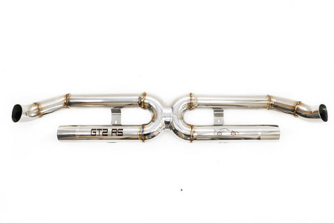 Fabspeed Porsche 991.2 GT2 RS Center Muffler Bypass X-Pipe (2018+) (Image: 1)