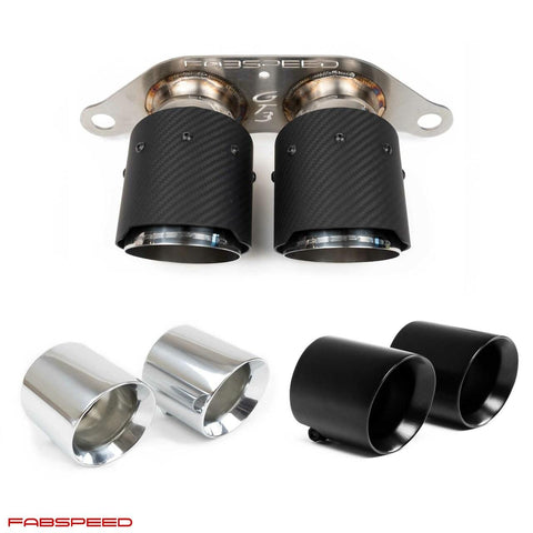 Fabspeed Porsche 991.2 GT3 / GT3 RS Deluxe Dual Style Tips (2017-2019) (Image: 1)