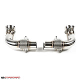 Fabspeed Porsche 991.2 GT3 / GT3 RS Side Muffler Bypass Pipes (2017-2019) (Image: 3)