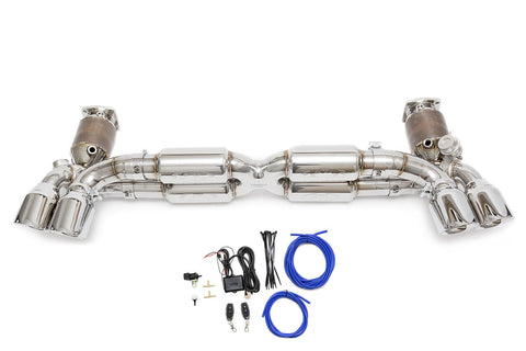 Fabspeed Porsche 991.2 Twin Turbo / Turbo S Valvetronic Supersport X-Pipe Exhaust System (2017-2020) (Image: 1)