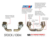 Fabspeed Porsche 992 Carrera Sport Catalytic Converters (2019+) (Image: 2)