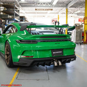 Fabspeed Porsche 992 GT3 / GT3 RS Deluxe Dual Style Tips (2022+) (Image: 9)