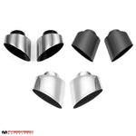 Fabspeed Porsche 993 Turbo Single Wall Oval Bolt-On Tips (1995-1998) (Image: 1)