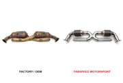 Fabspeed Sport Catalytic Converter X-Pipe for Porsche 996 Carrera, product view 2