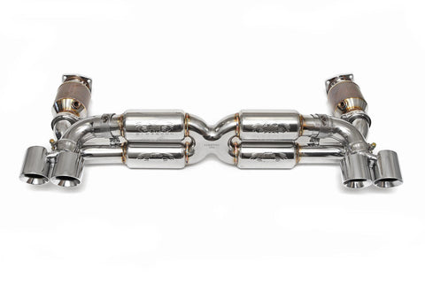 Fabspeed Porsche 997 Turbo Supersport 70mm X-Pipe Exhaust System (2006-2009) (Image: 1)
