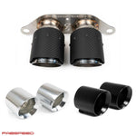 Fabspeed Porsche 997.2 GT3 / GT3 RS Deluxe Dual Style Tips (2010-2011) (Image: 1)