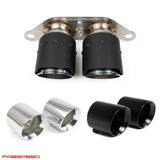 Fabspeed Porsche 997.2 GT3 / GT3 RS Deluxe Dual Style Tips (2010-2011) (Image: 1)