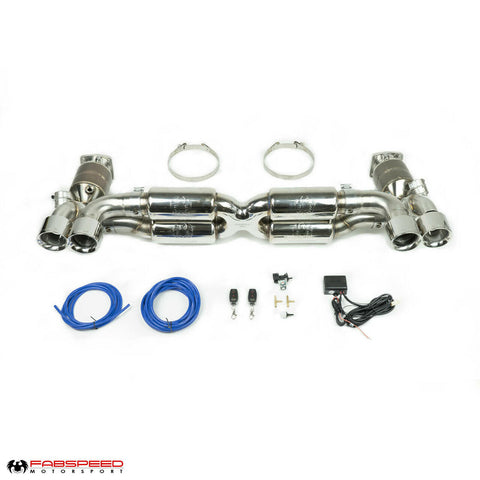 Fabspeed Porsche 997.2 Turbo / Turbo S Valvetronic Supersport X-Pipe Exhaust System (2010-2012) (Image: 1)