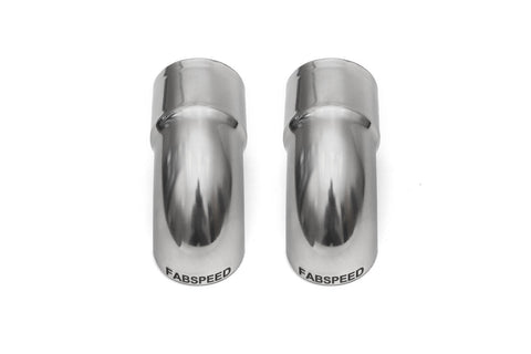 Fabspeed Porsche Competition Slip-On Turndown Tips (2.375" / 60.3 mm ID) - Fabspeed Exhausts Only (Image: 1)
