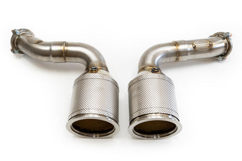 Fabspeed Porsche E3 Cayenne S 2.9L Turbo / Turbo S Primary Sport Catalytic Converters (Image: 1)