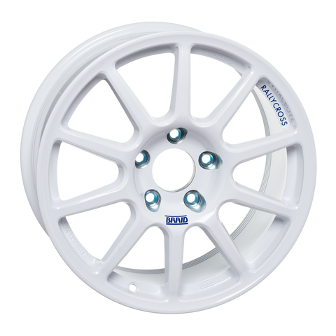 BRAID Fullrace Rallycross wheels are stronger FlowCast wheels for rally, track, & street use, offering increased durability & custom options. Shop now at PMB.