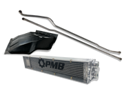 DIY Front Mount Oil Cooler oil cooling kit for Porsche 914 914-6 and 914-6/GT. Comes with oil cooler, shroud, oil lines, and has an optional oil tank. Requires fabrication