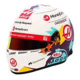 Bell HP77 Kevin Magnussen 1:2 Scale F1 Mini Helmet, Haas 2024 F1 Season