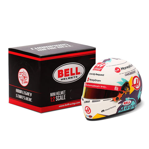 bell f1 racing helmet Bell HP77 Kevin Magnussen 1:2 Scale F1 Mini Helmet