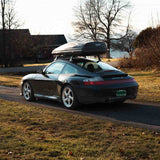 Rennline Carbon Fiber Mini Decklid Spoiler for 996: High-quality carbon fiber, 3D design, UV finish, easy install with 3M adhesive. Shop now at PMB.