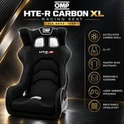 OMP HTE-R Carbon XL Motorsport Racing Seat