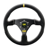 Competition Motorsport OMP Targa 330 Steering Wheel – 330mm Black Suede Flat Racing Wheel