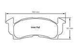 Pagid Racing RST1 Front Brake Pads for Chevrolet GM Intermediate D52, several models
