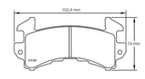 Pagid Racing RST2 Front Brake Pads for Chevrolet GM Metric D154, several models
