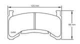 Pagid Racing RST2 Front Brake Pads for Chevrolet GM Metric D154, several models