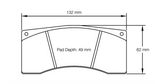 Pagid Racing No. 8037 Rear Brake Pad Set for Porsche 997