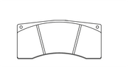 Pagid Racing No. 8037 Rear Brake Pad Set for Porsche 997