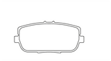 Pagid Racing Rear Brake Pad Set No. 8077 for Porsche 993