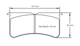 Pagid Racing Front Brake Pad Set No. 8195