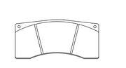 Pagid Racing Rear Brake Pad Set No. 1674 for Porsche 993/996/997/991/992