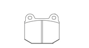 Pagid Racing Front Brake Pad Set No. 2593