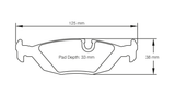 Competition Motorsport Pagid Racing Rear Racing Brake Pads No. 1141