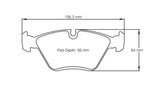 Pagid Racing Front Brake Pad Set No. 1295 product image 2